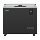 Polar Koelkist Met Werkblad | Zwart | 279l | Flesopener + Opvangbak | +2°c/+8°c (statisch + Ventilator) | 2 Schuifdeksels (dicht) | 935x687x888(h)mm
