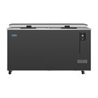 Polar Koelkist Met Werkblad | Zwart | 417l | Flesopener + Opvangbak | +2°c/+8°c (statisch + Ventilator) | 2 Schuifdeksels (dicht) | 1255x687x888(h)mm