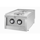 Buffalo 600-serie Elektrische Kookplaat Met 2 Kookzones