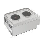 Buffalo 600-serie Elektrische Kookplaat Met 2 Kookzones