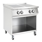 Buffalo Inductiefornuis | 4 Kookpunten | 14kw (400v) | Open Onderkast | Wielen (geremd) | 800x750x920(h)mm