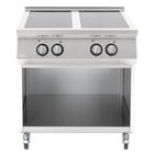 Buffalo Inductiefornuis | 4 Kookpunten | 14kw (400v) | Open Onderkast | Wielen (geremd) | 800x750x920(h)mm