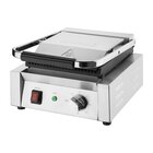 Buffalo Contact-/paninigrill | Bistro | Enkel | Gegroefd Oppervlak 230x225 (gietijzer) | 50°c/300°c | 1.45kw (230v) | 310x310x200(h)mm