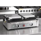 Buffalo Contact-/paninigrill | Bistro | Dubbel | Glad Oppervlak (gietijzer) | 100°c/300°c | 2.9kw (230v) | 570x310x200(h)mm