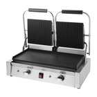 Buffalo Contact-/paninigrill | Bistro | Dubbel | Glad/gegroefd Oppervlak (gietijzer) | 100°c/300°c | 2.9kw (230v) | 570x310x200(h)mm