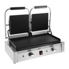 Buffalo Contact-/paninigrill | Bistro | Dubbel | Glad/gegroefd Oppervlak (gietijzer) | 100°c/300°c | 2.9kw (230v) | 570x310x200(h)mm