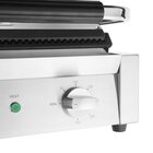 Buffalo Contact-/paninigrill | Bistro | Enkel XL | Gegroefd Oppervlak (gietijzer) | 50°c/300°c | 2.5kw (230v) | Timer | 430x310x200(h)mm