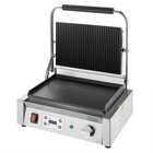 Buffalo Contact-/paninigrill | Bistro | Enkel XL | Glad/gegroefd Oppervlak (gietijzer) | 50°c/300°c | 2.5kw (230v) | Timer | 430x310x200(h)mm