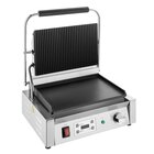 Buffalo Contact-/paninigrill | Bistro | Enkel XL | Glad/gegroefd Oppervlak (gietijzer) | 50°c/300°c | 2.5kw (230v) | Timer | 430x310x200(h)mm