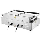 Buffalo Contact-/paninigrill | Bistro | Dubbel | Glad Oppervlak (gietijzer) | 50°c/300°c | 3.6kw (2x 230v) | Timers | 570x310x200(h)mm