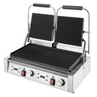 Buffalo Contact-/paninigrill | Bistro | Dubbel | Gegroefd Oppervlak (gietijzer) | 50°c/300°c | 3.6kw (2x 230v) | Timers | 570x310x200(h)mm