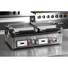 Buffalo Contact-/paninigrill | Bistro | Dubbel | Gegroefd Oppervlak (gietijzer) | 50°c/300°c | 3.6kw (2x 230v) | Timers | 570x310x200(h)mm