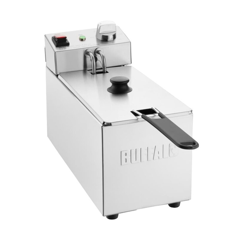 Buffalo Friteuse | Elektrisch | 3L | 60°c/190°c | 2kw (230v) | 180x410x280(h)mm