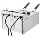 Buffalo Friteuse | Elektrisch | 3+3l | 60°c/190°c | 4kw (2x 230v) | 360x410x295(h)mm