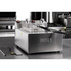 Buffalo Friteuse | Elektrisch | 3+3l | 60°c/190°c | 4kw (2x 230v) | 360x410x295(h)mm