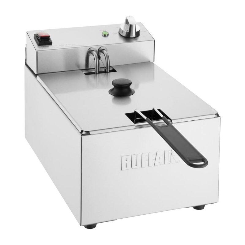 Buffalo Friteuse | Elektrisch | 5L | 60°c/190°c | 2.8kw (230v) | 270x410x280(h)mm