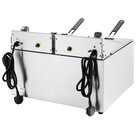 Buffalo Friteuse | Elektrisch | 8+8l | 50°c/190°c | 5.8kw (2x 230v) | Aftapkranen | Timer | 560x505x410(h)mm