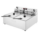 Buffalo Friteuse | Elektrisch | 5+5l | 50°c/190°c | 5.6kw (2x 230v) | Timer | 560x450x315(h)mm