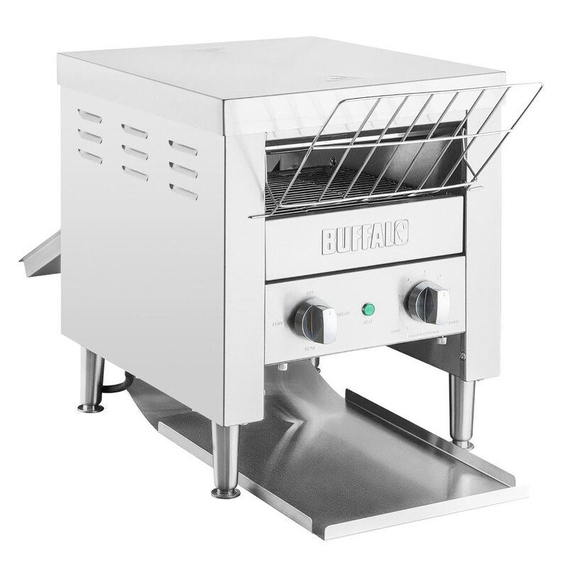 Buffalo Doorlooptoaster | Rvs | Dubbel | 2.6kw (230v) | 365x420x415(h)mm