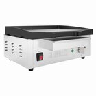 Buffalo Bak-/grillplaat | Elektrisch | Glad Oppervlak 372x367 (gietijzer) | 50°c/300°c | 2.8kw (230v) | 430x445x203(h)mm