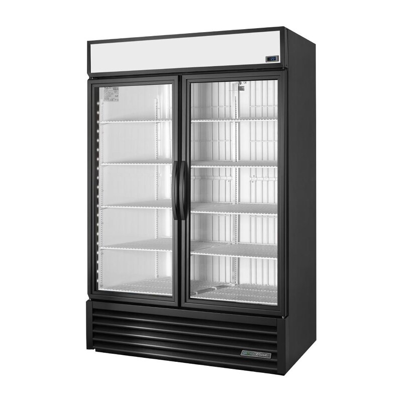 True Vrieskast | 1217l | Zwart | -17°c/-25°c | Geforceerd | Draaideuren | 1197x759x1998(h)mm
