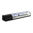 Polar Sushivitrine | Zwart | 80l | 0°c/+6°c | Statisch | 7x 1/3 GN | Compressor Rechts | 1800x390x290(h)mm