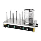 Buffalo Hotdog Verwarmer | 750w | 6 Warmhoud Pennen | 670x340x370(h)mm
