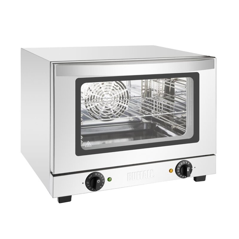 Buffalo Heteluchtoven | 3 Niveaus (1/2 Gn) | Elektrisch | 50°c/250°c | 2.1kw (230v) | 475x495x378(h)mm