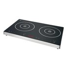Caterlite Inductiekookplaat | 2 Kookpunten | 60°c/240°c | 3kw (230v) | Touchbediening | 608x370x56(h)mm