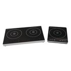 Caterlite Inductiekookplaat | 2 Kookpunten | 60°c/240°c | 3kw (230v) | Touchbediening | 608x370x56(h)mm
