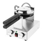 Buffalo Wafelijzer | Enkel | Bubble Wafels | 50°c/250°c | 1.4kw (230v) | Draaibaar | Timer | 275x540x225(h)mm