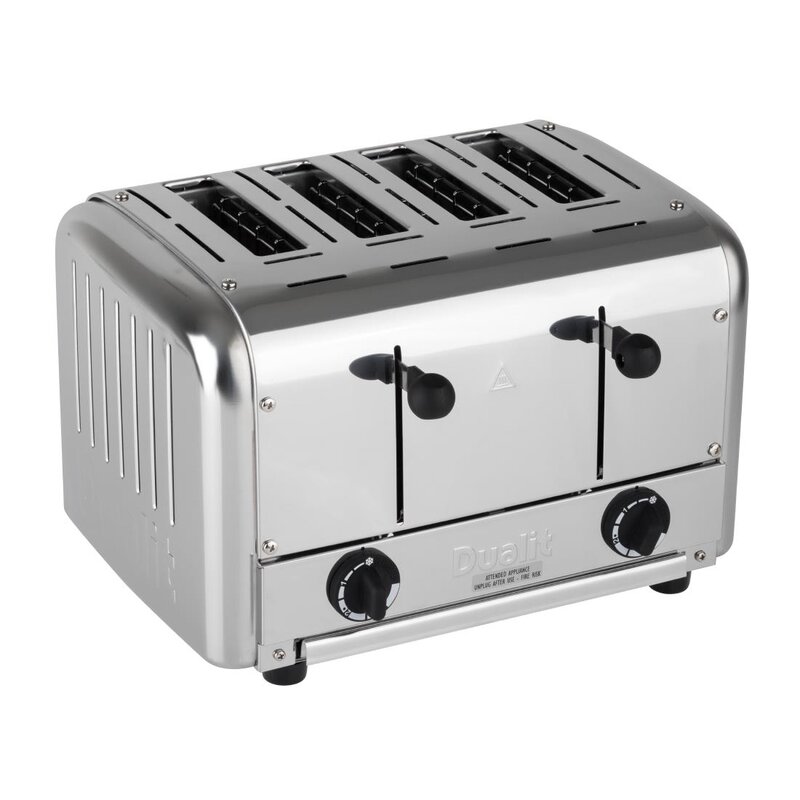 Dualit Broodrooster Rvs | Cap.4st. | 230v | 350x360x230(h)mm