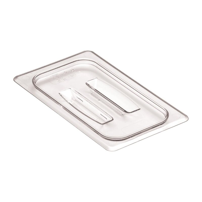 Cambro Gn-deksel | Polycarbonaat | 1/4 GN | Handgreep