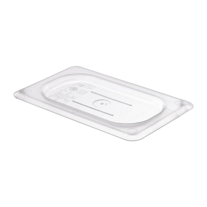 Cambro Gn-deksel | Polycarbonaat | 1/9 GN | Handgreep
