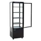 Polar Gebaksvitrine | 235l | Zwart | +2°c/+12°c | 5 Schappen | 515x485x1690(h)mm