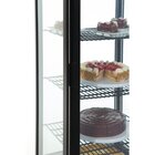 Polar Gebaksvitrine | 235l | Zwart | +2°c/+12°c | 5 Schappen | 515x485x1690(h)mm