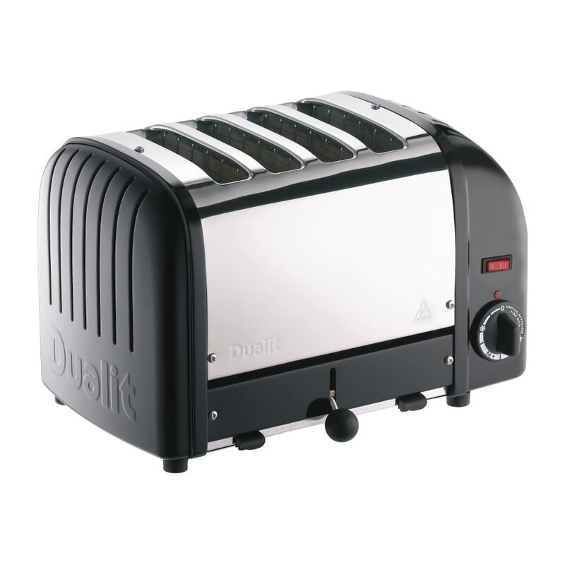 Dualit Broodrooster Zwart | Cap.4st. | 130 Sneden/h | 230v | 360x210x220(h)mm