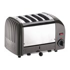 Dualit Broodrooster Grijs 40348 | Cap.4st. | 130 Sneden/h | 230v | 360x210x220(h)mm