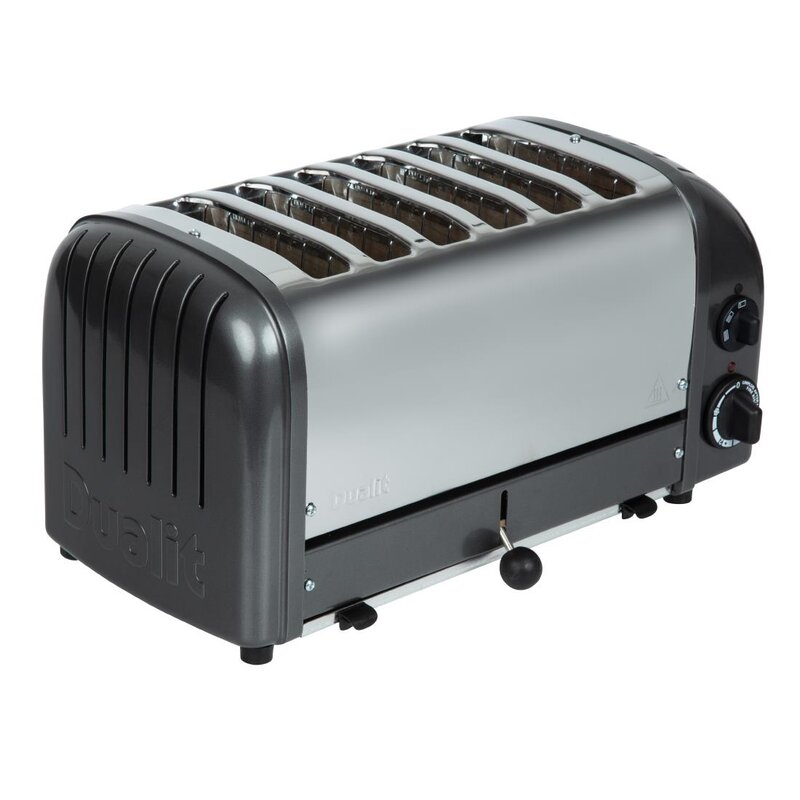 Dualit Broodrooster Grijs 60156 | Cap. 6st. | 195 Sneden/h | 230v | 460x210x220(h)mm