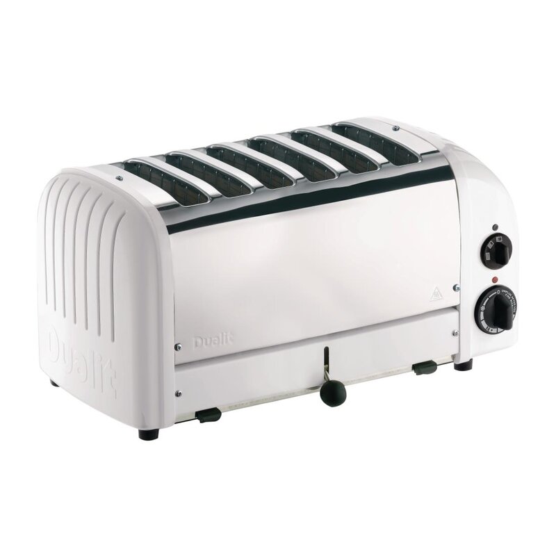 Dualit Broodrooster Wit 60146 | Cap. 6st. | 195 Sneden/h | 230v | 460x210x220(h)mm