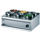 Lincat Bain Marie | 2kw | Rvs | Met Aftapkraan | Incl. 6x 4,5l Pan | 750x600x325mm
