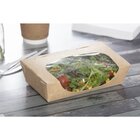 Colpac Kraft Saladebakken Met Venster en Insteeksluiting 1ltr (200 Stuks)