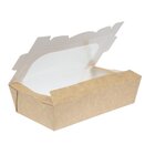 Colpac Kraft Saladebakken Met Venster en Insteeksluiting 1ltr (200 Stuks)
