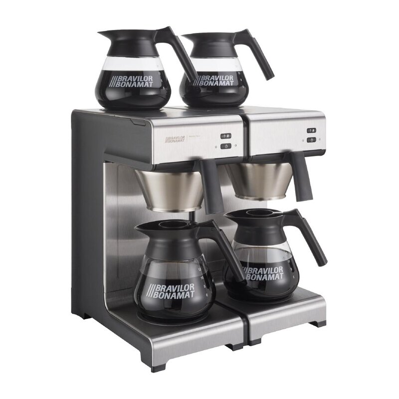 Bravilor Bonamat Koffiezetapparaat | Dubbel | 4x 1.7l | 3.5kw | 404x406x446(h)mm