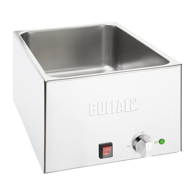 Buffalo Bain-marie | Elektrisch | 1/1 GN | 30°c/90°c | 1.2kw (230v) | 432x645x327(h)mm