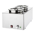 Buffalo Hotpot Bain-marie | Elektrisch | 2x 5.2l | 30°c/90°c | 1.2kw (230v) | 432x645x327(h)mm