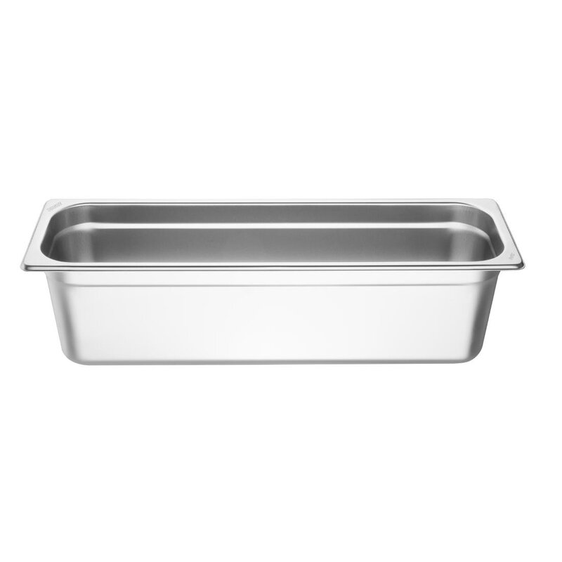 Vogue Roestvrijstalen Gastronorm 2/4 Bak 150mm