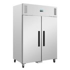 Polar Vrieskast | G-serie | 1200l | Rvs | -10°c/-20°c | Statisch + Ventilator | Wielen (geremd) | 1345x815x2000(h)mm