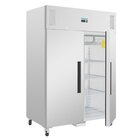 Polar Vrieskast | G-serie | 1200l | Rvs | -10°c/-20°c | Statisch + Ventilator | Wielen (geremd) | 1345x815x2000(h)mm