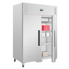 Polar Vrieskast | G-serie | 1200l | Rvs | -10°c/-20°c | Statisch + Ventilator | Wielen (geremd) | 1345x815x2000(h)mm
